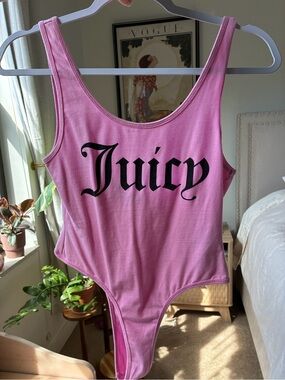 Juicy Couture Pink Logo Bodysuit